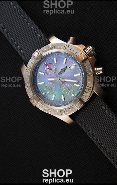 Breitling Avenger Titanium Case Swiss Replica Watch MOP Dial 1:1 Mirror Replica Watch