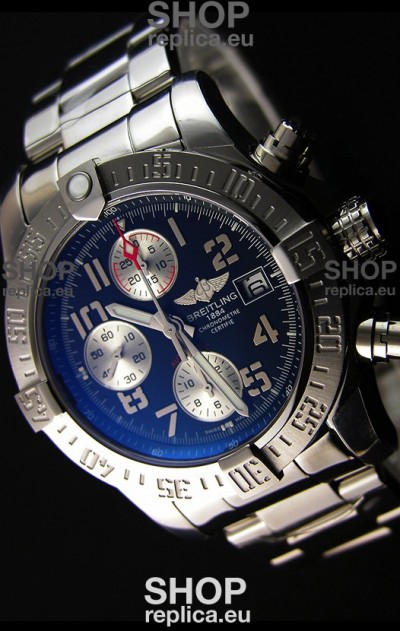 Breitling Skyland Avenger Chronograph Swiss Replica Watch Black Dial 1:1 Mirror Replica