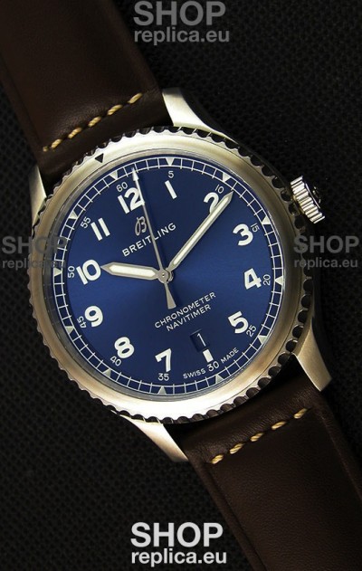Breitling Navitimer 8 Automatic 41MM Swiss Replica Watch in Blue Dial 