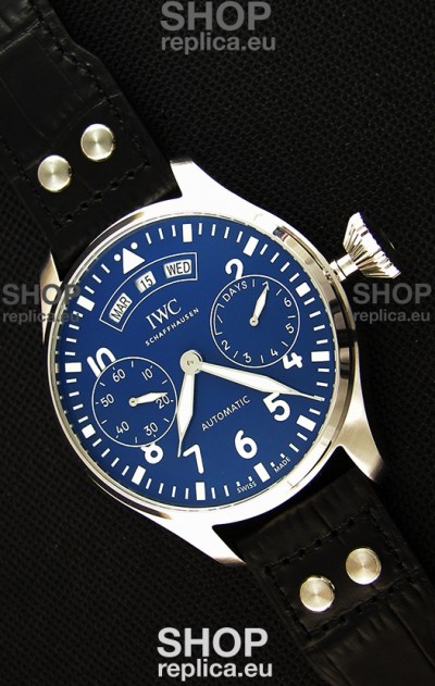 IWC Big Pilot Annual Calendar IW502702 Spitfire Blue Dial Swiss 1:1 Mirror Replica