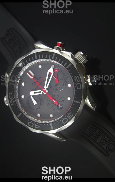 Omega Seamaster Professional Regatta Swiss Replica Watch Rubber Strap