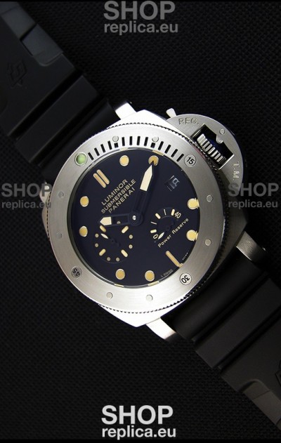 Panerai Luminor Submersible Power Reserve Steel Japanese Replica Watch