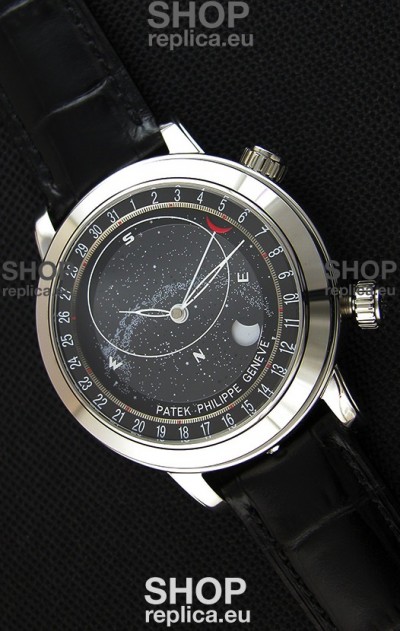 Patek Philippe Grand Complication 6102P Celestial Moon Age Grey Dial Swiss Replica Watch 