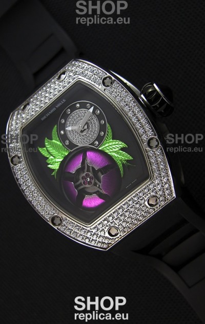Richard Mille 19-02 Tourbillon Fleur Swiss Replica Watch in Stainless Steel 