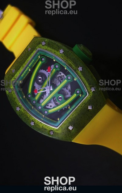 Richard Mille RM059 Yohan Blake Edition Swiss Replica Watch in Green Bezel