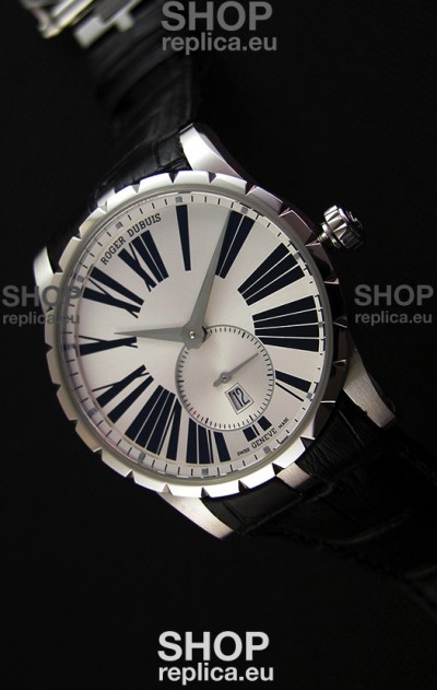 Roger Dubuis Excalibur RDDBEX0460 Steel White Swiss Replica Watch 