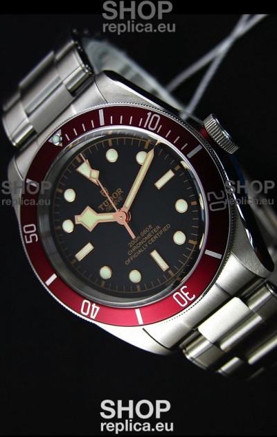 Tudor Heritage Black Bay Red Bezel Swiss Replica Watch 1:1 Ultimate Mirror Replica Edition