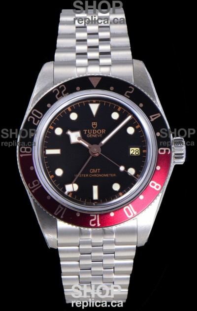 Tudor Black Bay GMT Red Dial Watch Blacl/Red Bezel Jubilee Super Clone Watch 