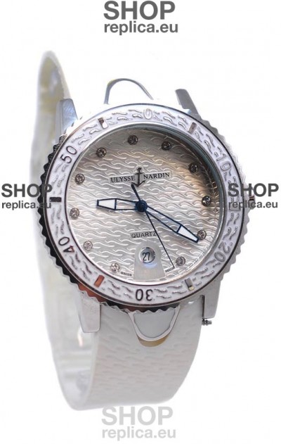 Ulysse Nardin Lady Diver Starry Night Replica Silver Watch