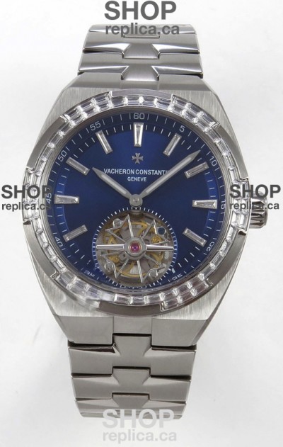 Vacheron Constantin Overseas Tourbillon Stainless Steel Super Clone Watch 