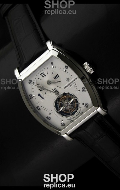 Vacheron Constantin Power Reserve Tourbillon Swiss Watch in Steel