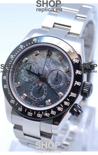 Rolex Project X Daytona Limited Edition Series II Cosmograph MonoBloc Cerachrom Swiss Watch in Black Pearl Dial