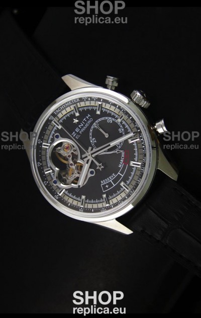 Zenith El Primero Chronomaster Handwind Power Reserve 42MM Replica Watch Grey Dial